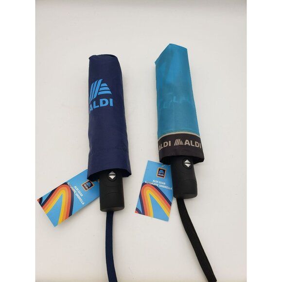 Aldi Gear Automatic Umbrella 2023, Multicolor Stripe, NWT, Merch Drip - Picture 1 of 10